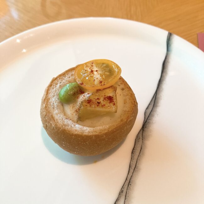 じゃがいもと枝豆のクリームプティブレッド
