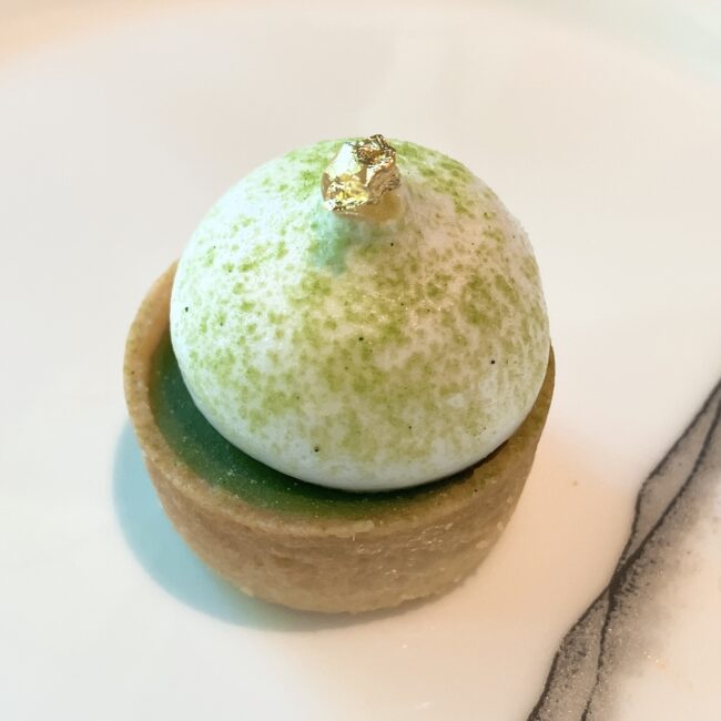 ゆず香る抹茶のタルト