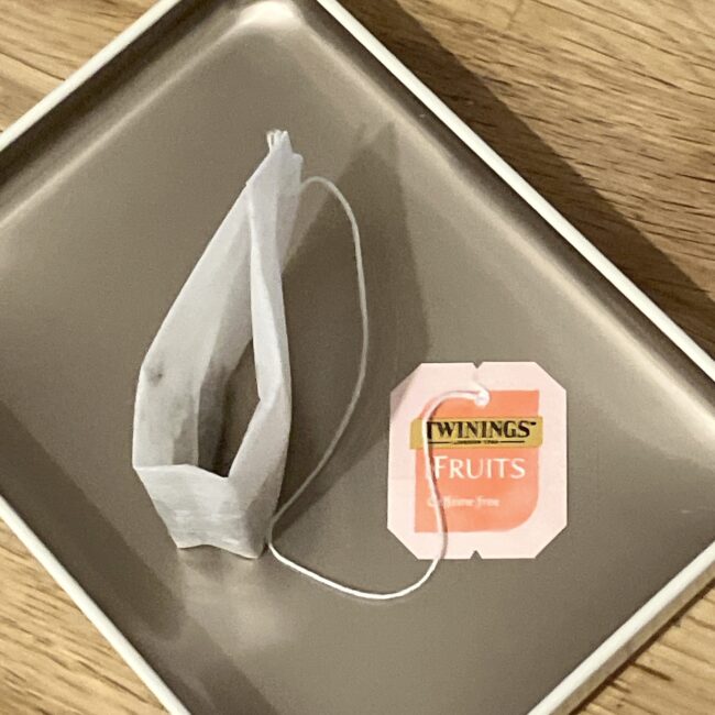 ダブルチャンバー（2連室）の構造を持つトワイニングのティーバッグ